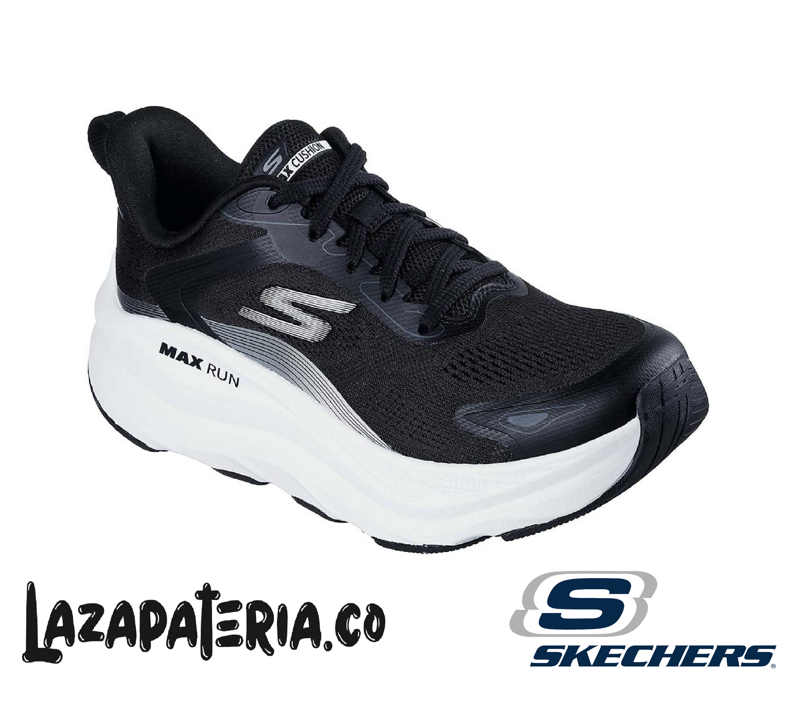 SKECHERS MUJER MAX RUN NEGRO C12P9202BKW
