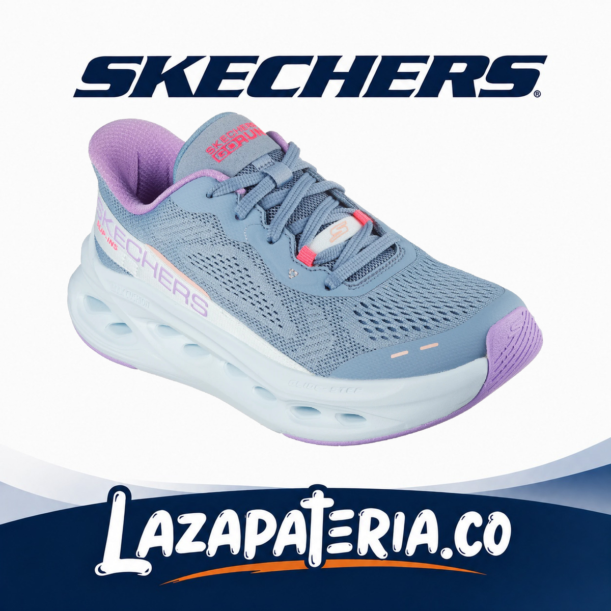 SKECHERS MUJER MAX CUSHIONING GRIS C12P9400SLT