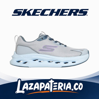 Tenis Skechers Max Cushioning Glide-Step Mujer Gris Multicolor Tukker C12P9409GYMT