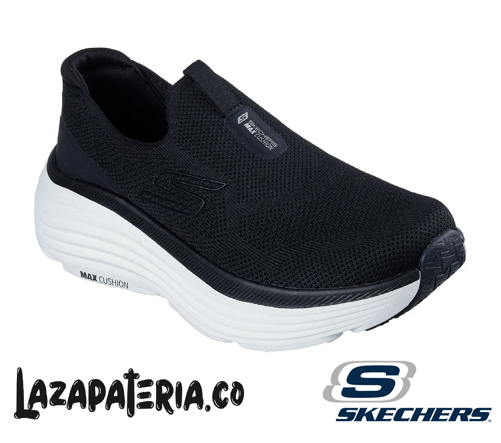 SKECHERS MUJER MAX CUSHIONING NEGRO C12P9481BKW