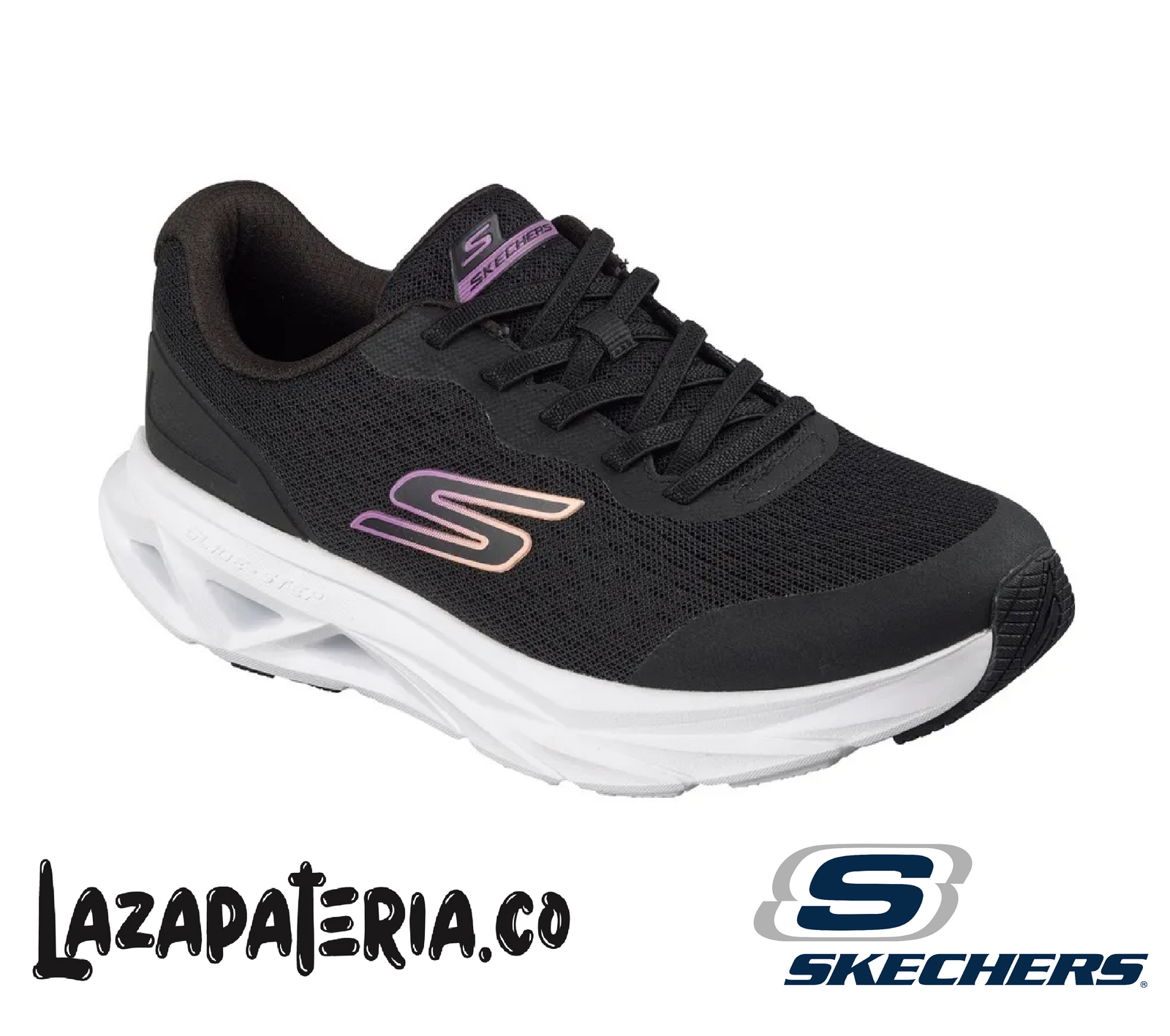 SKECHERS MUJER GLIDE-STEP NEGRO C12P9826BKW