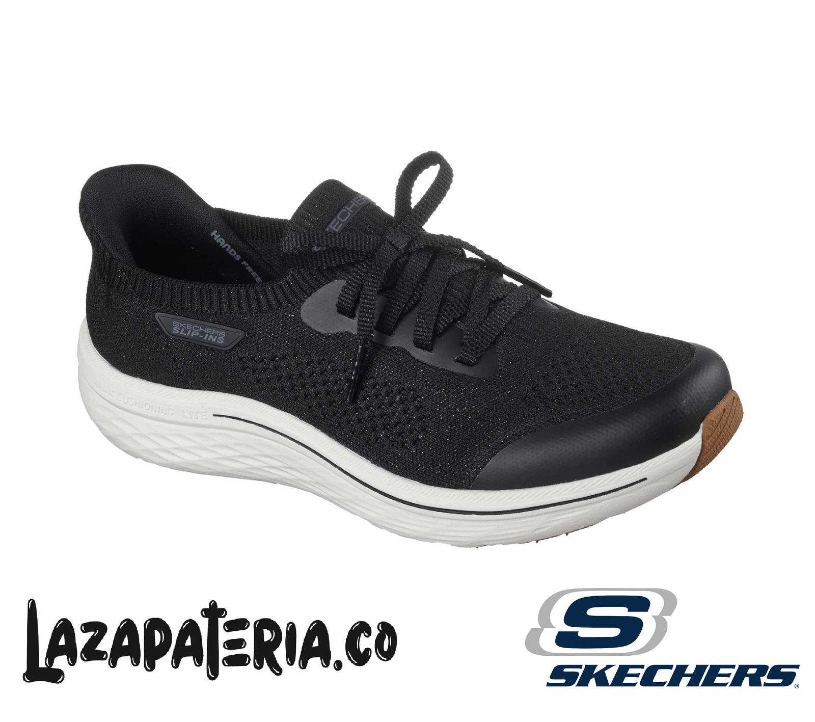 SKECHERS MUJER SLIP-INS NEGRO C13P7469BKW