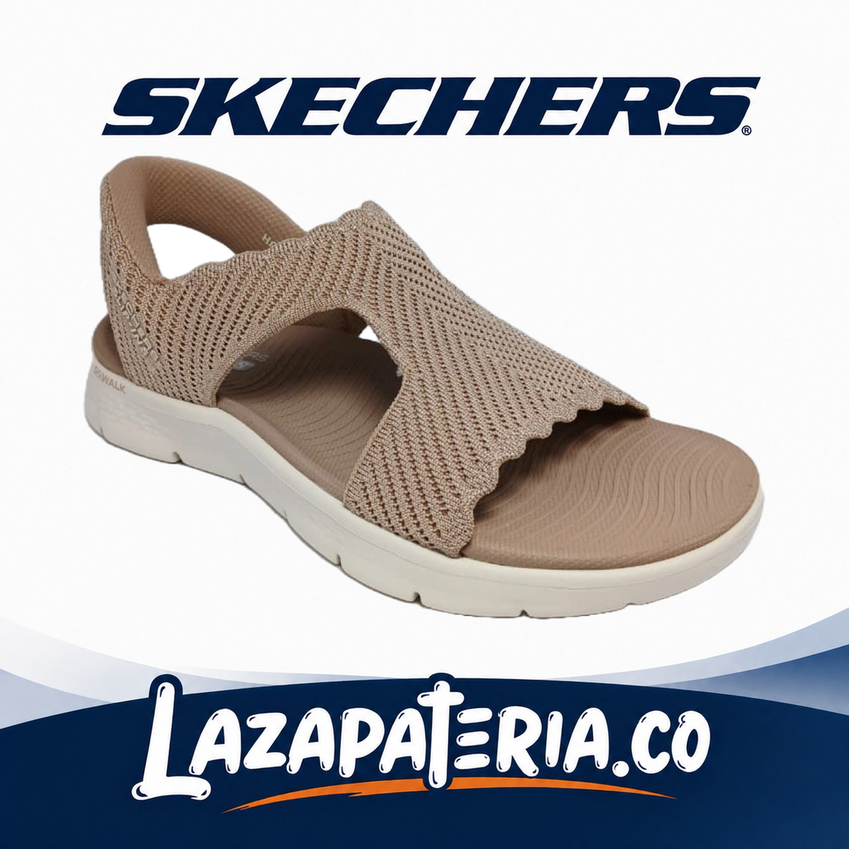 SKECHERS MUJER GO WALK BEIGE C14P1486TPE