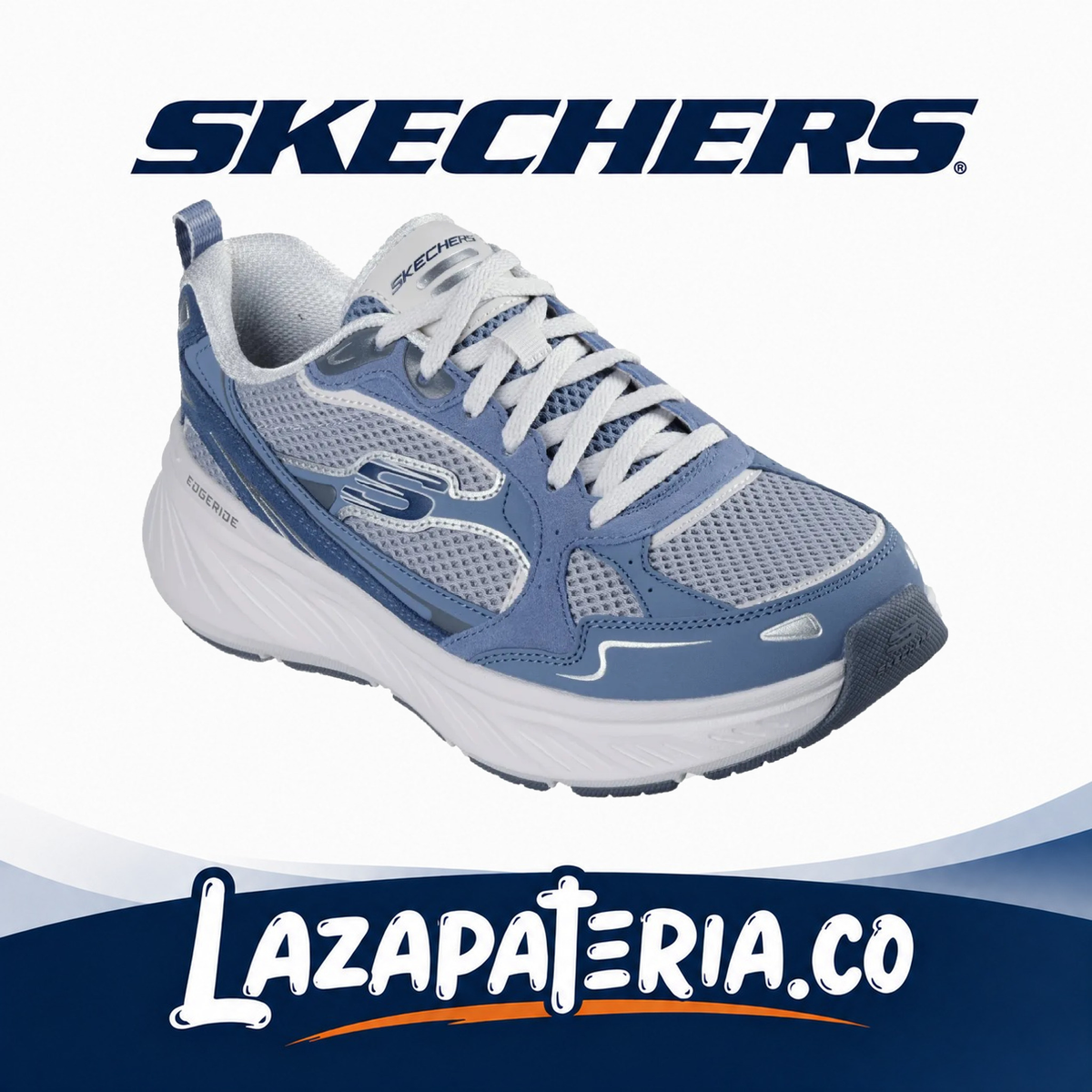 SKECHERS MUJER EDGERIDE GRIS C15P0493SLT