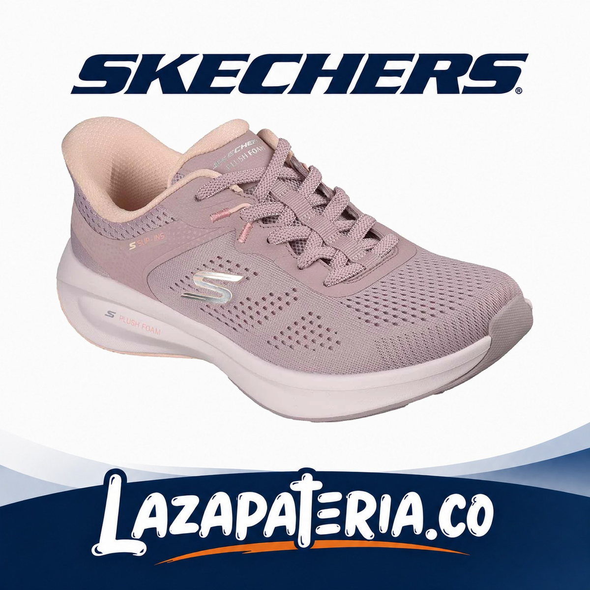 SKECHERS MUJER SLIP-INS MORADO C15P0571MVE