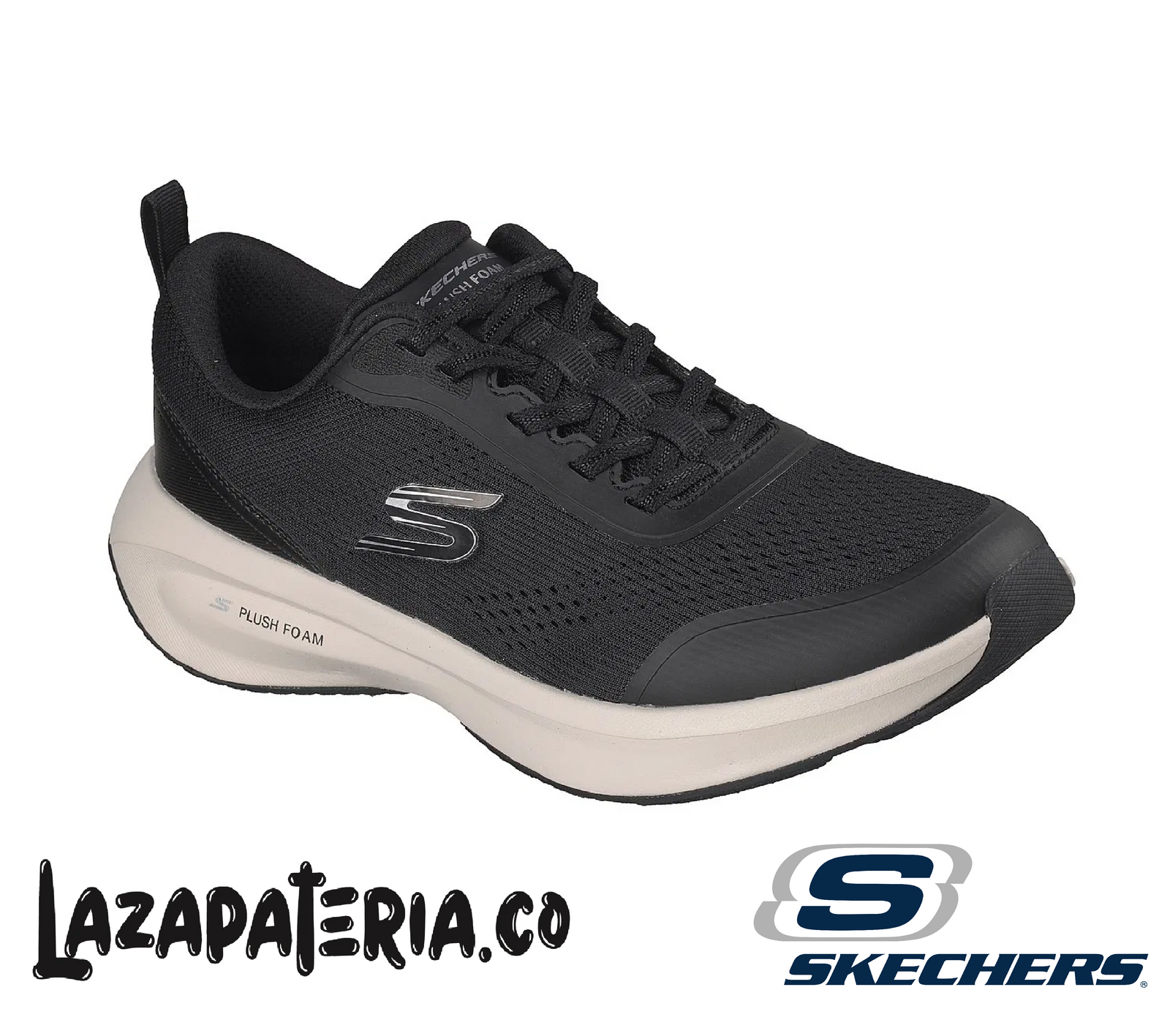 SKECHERS MUJER PLUSH FOAM NEGRO C15P0572BKW