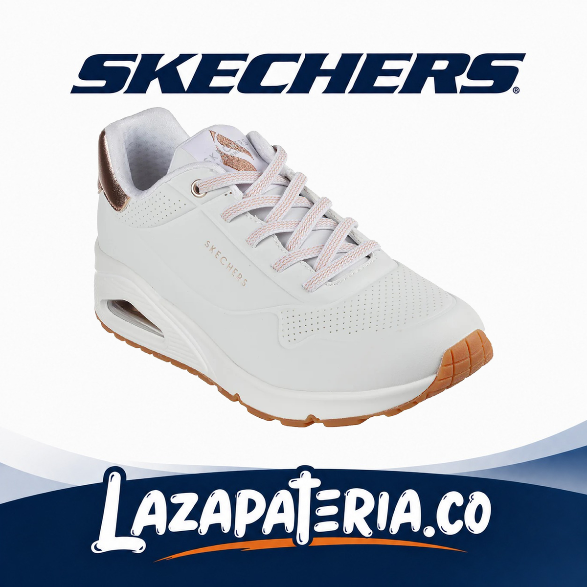 SKECHERS MUJER UNO BLANCO C15P5196WHT