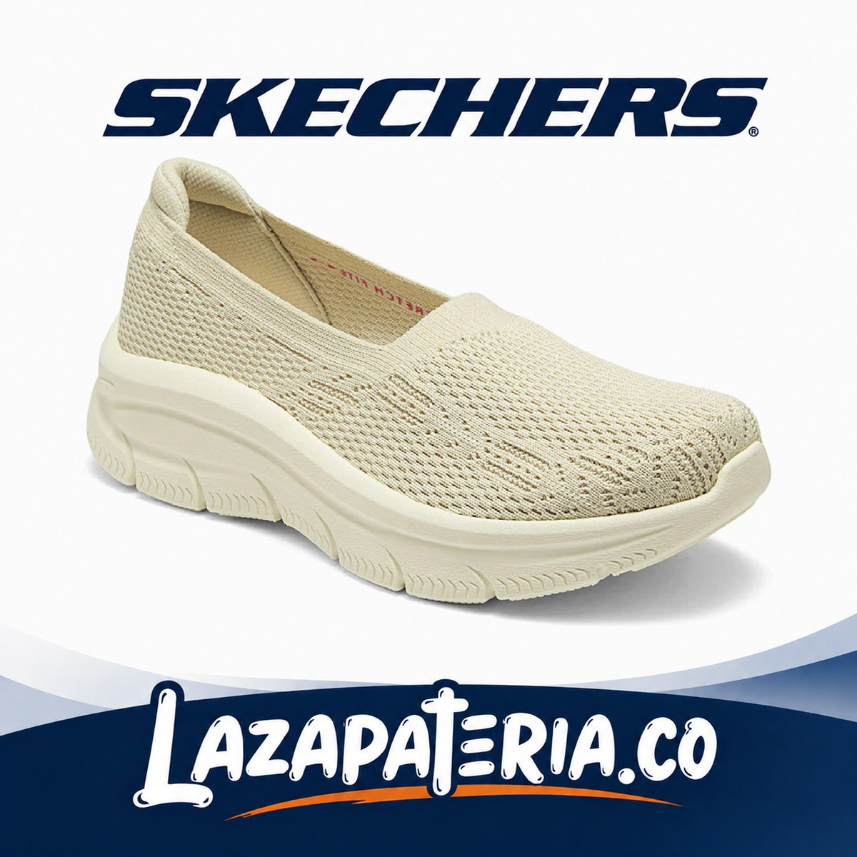 SKECHERS MUJER MODERN D'LUX BEIGE C15P8585NAT