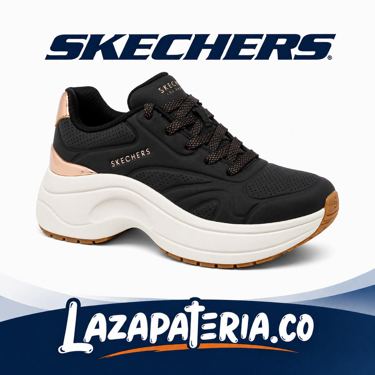 SKECHERS MUJER NEGRO C17P7442BLK