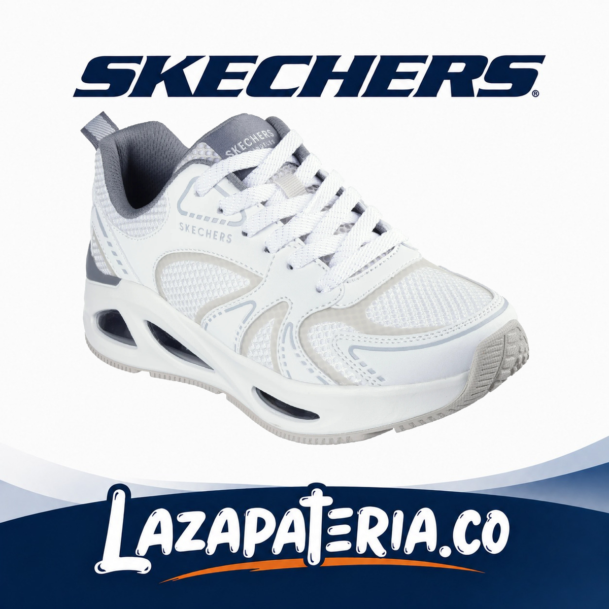 SKECHERS MUJER UNO BLANCO C17P7474WGY