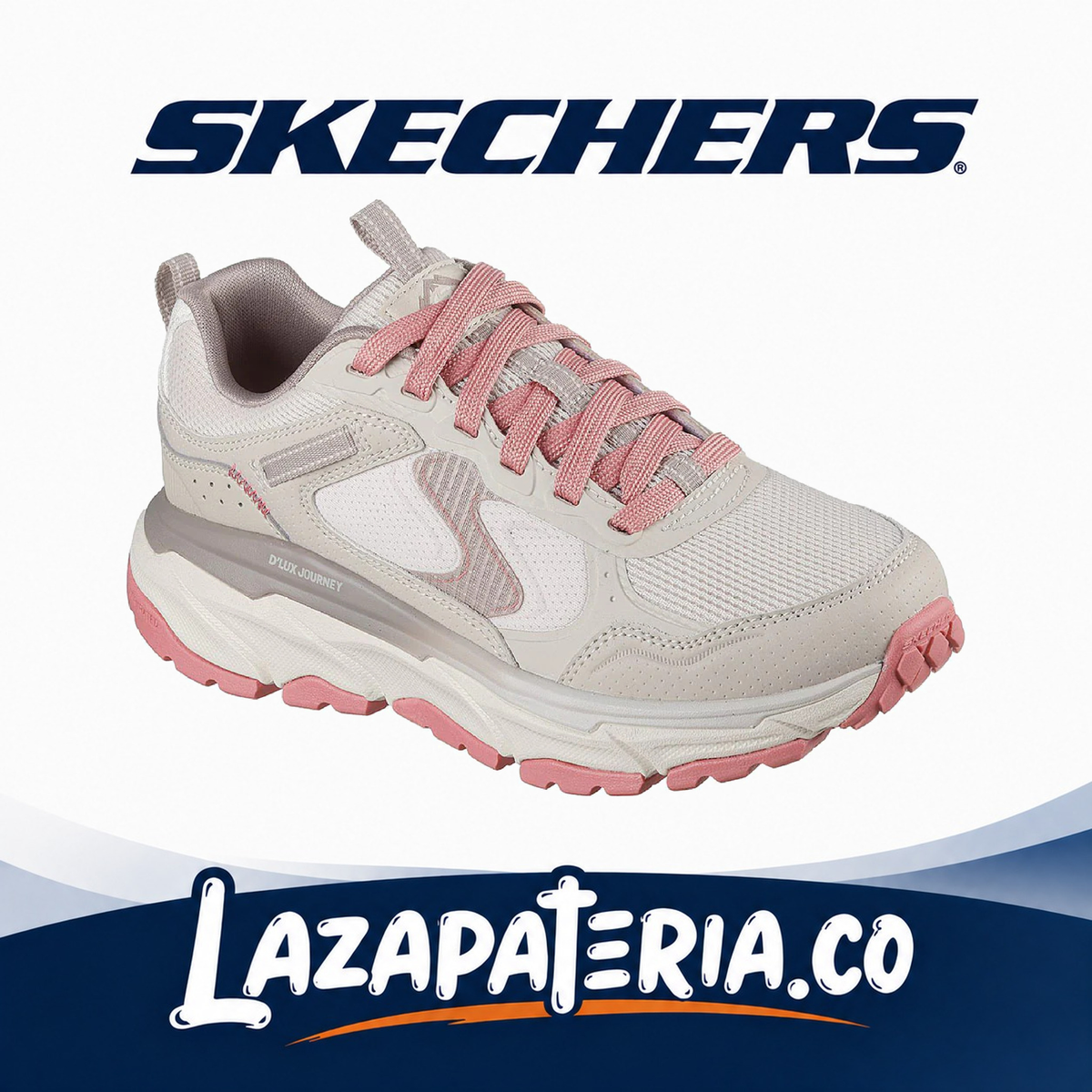 SKECHERS MUJER D'LUX BEIGE C18P0223NTPK