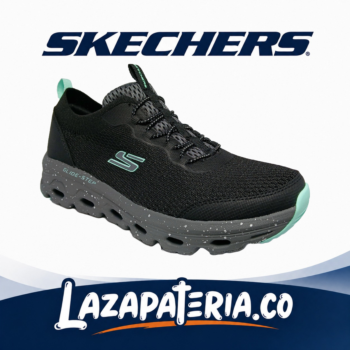SKECHERS MUJER GLIDE-STEP MULTICOLOR C18P0274BKMT