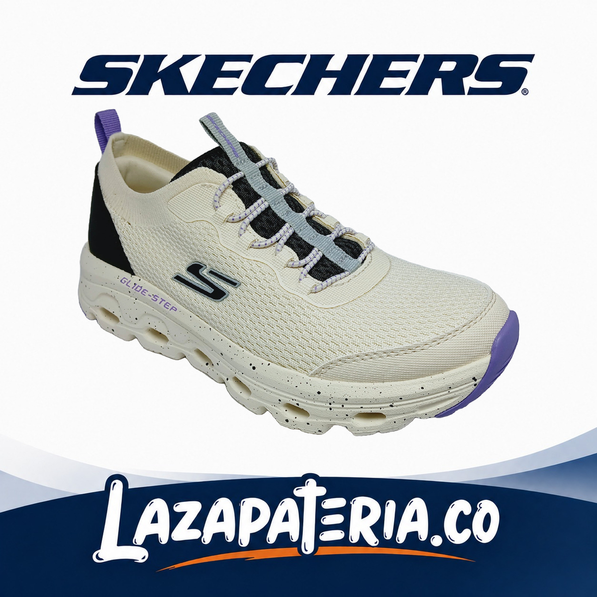 SKECHERS MUJER GLIDE-STEP BLANCO C18P0274OFWT