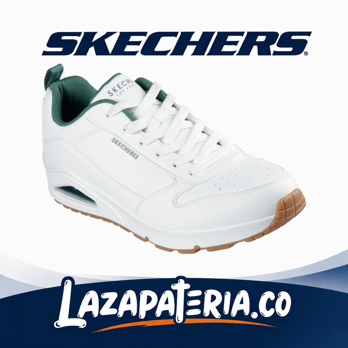 SKECHERS HOMBRE UNO BLANCO C18P3012WGR