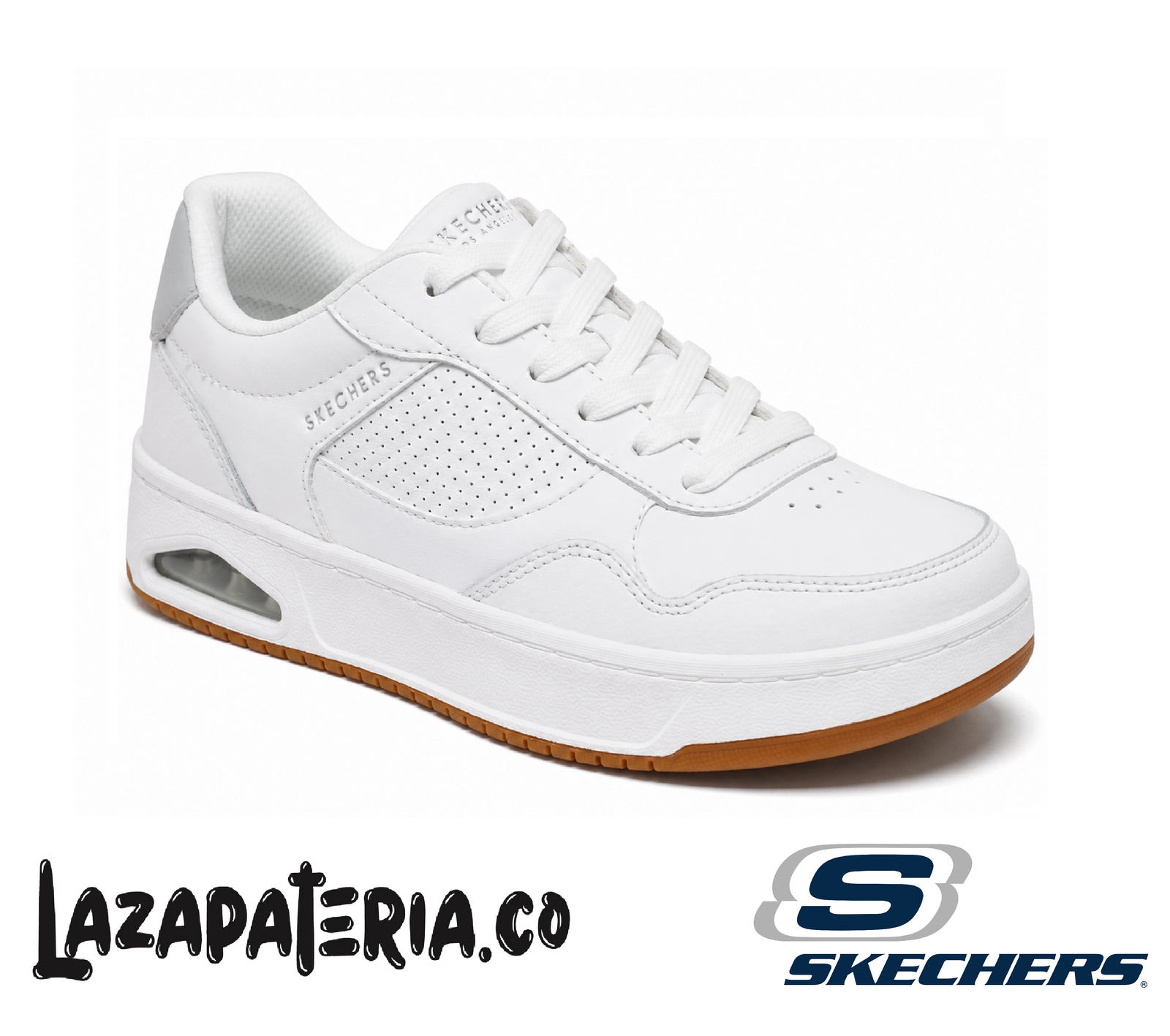 SKECHERS HOMBRE UNO BLANCO C18P3158WHT
