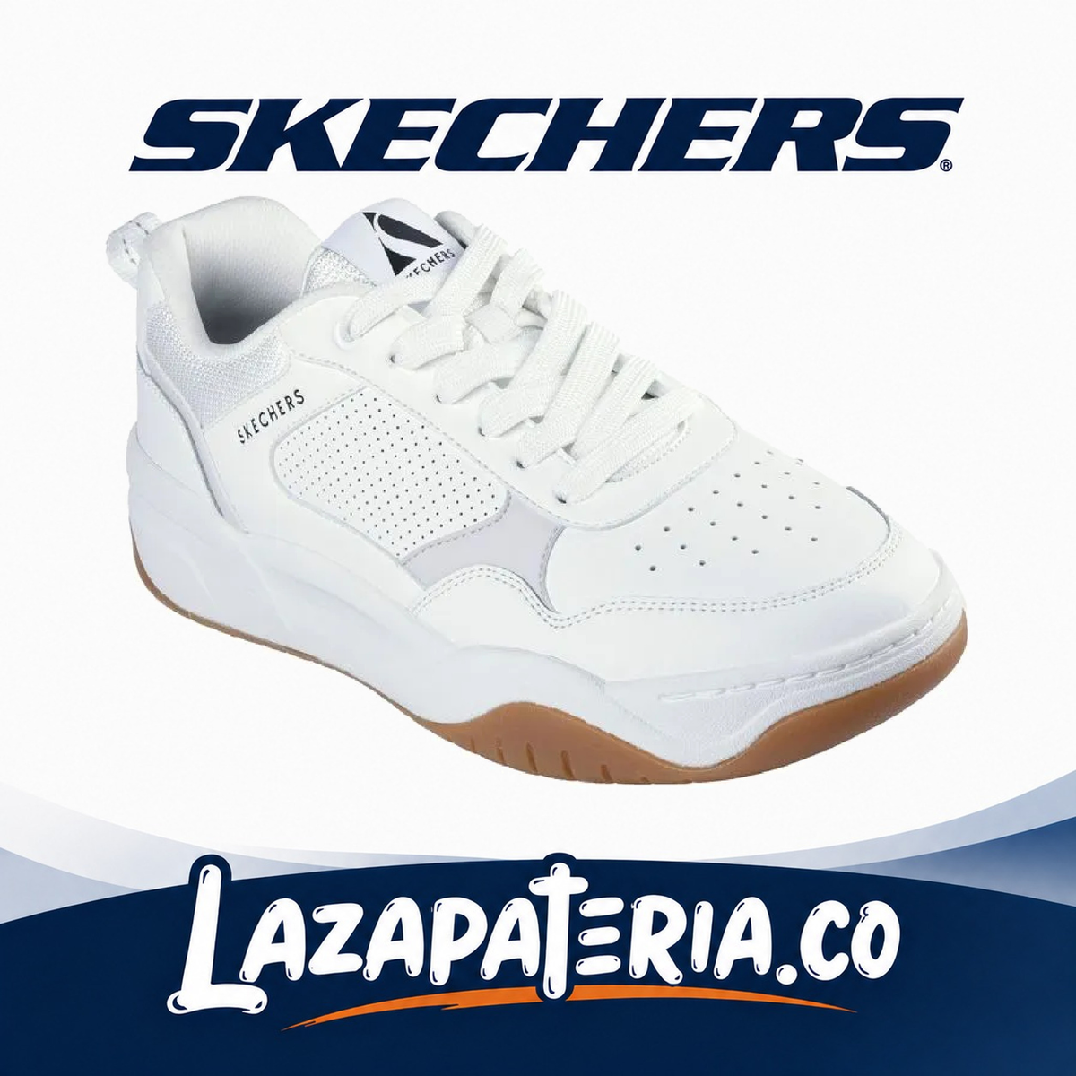 SKECHERS HOMBRE STREET ODYSSEY BLANCO C18P3320WHT