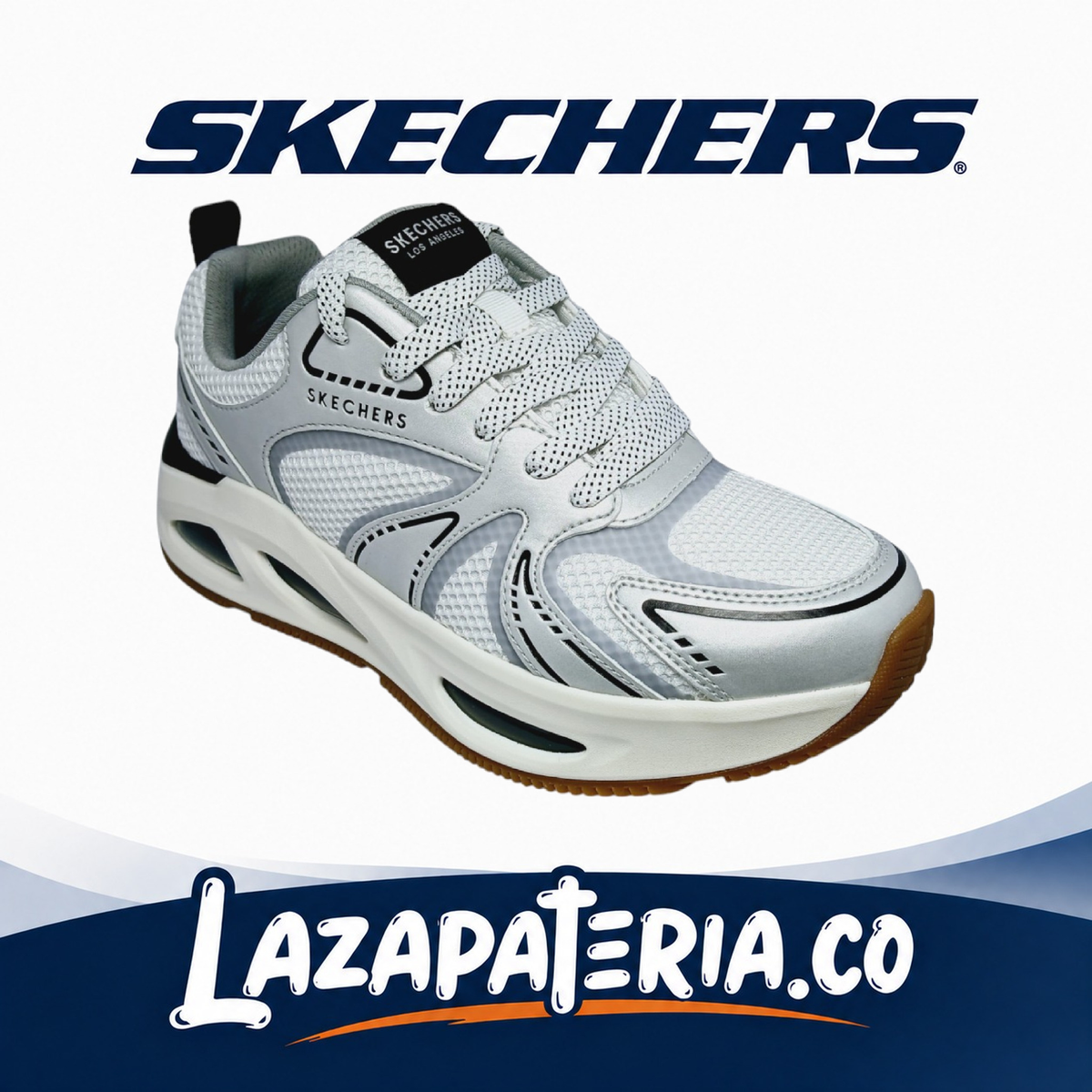 SKECHERS HOMBRE UNO BLANCO C18P3302WSL