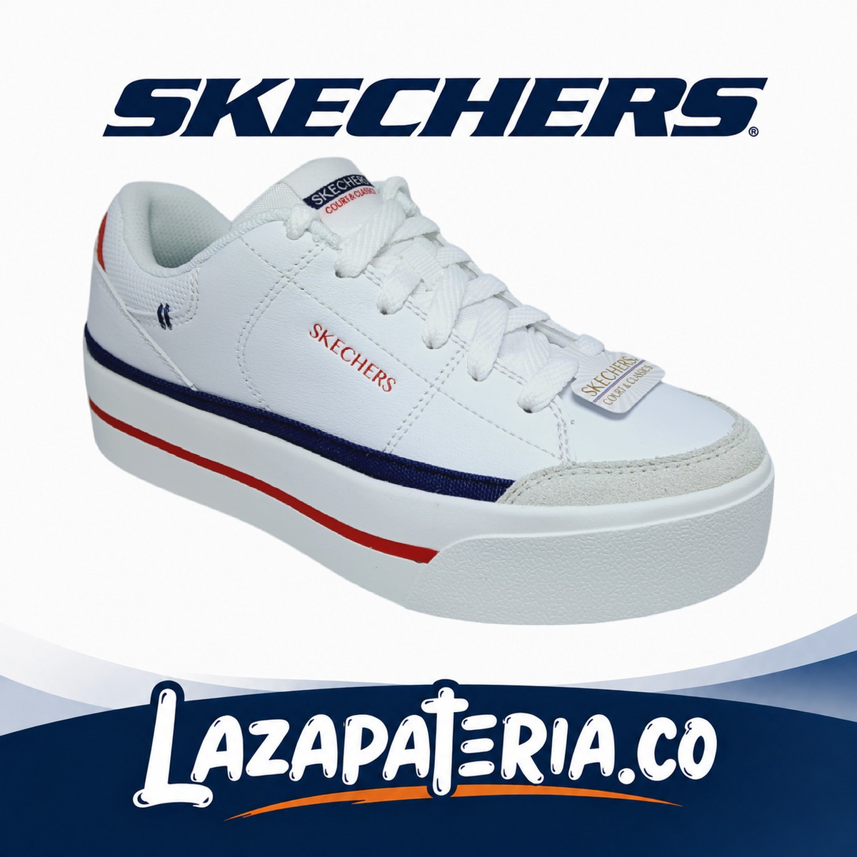 SKECHERS MUJER CAMDENN BLANCO C18P5043WNVR