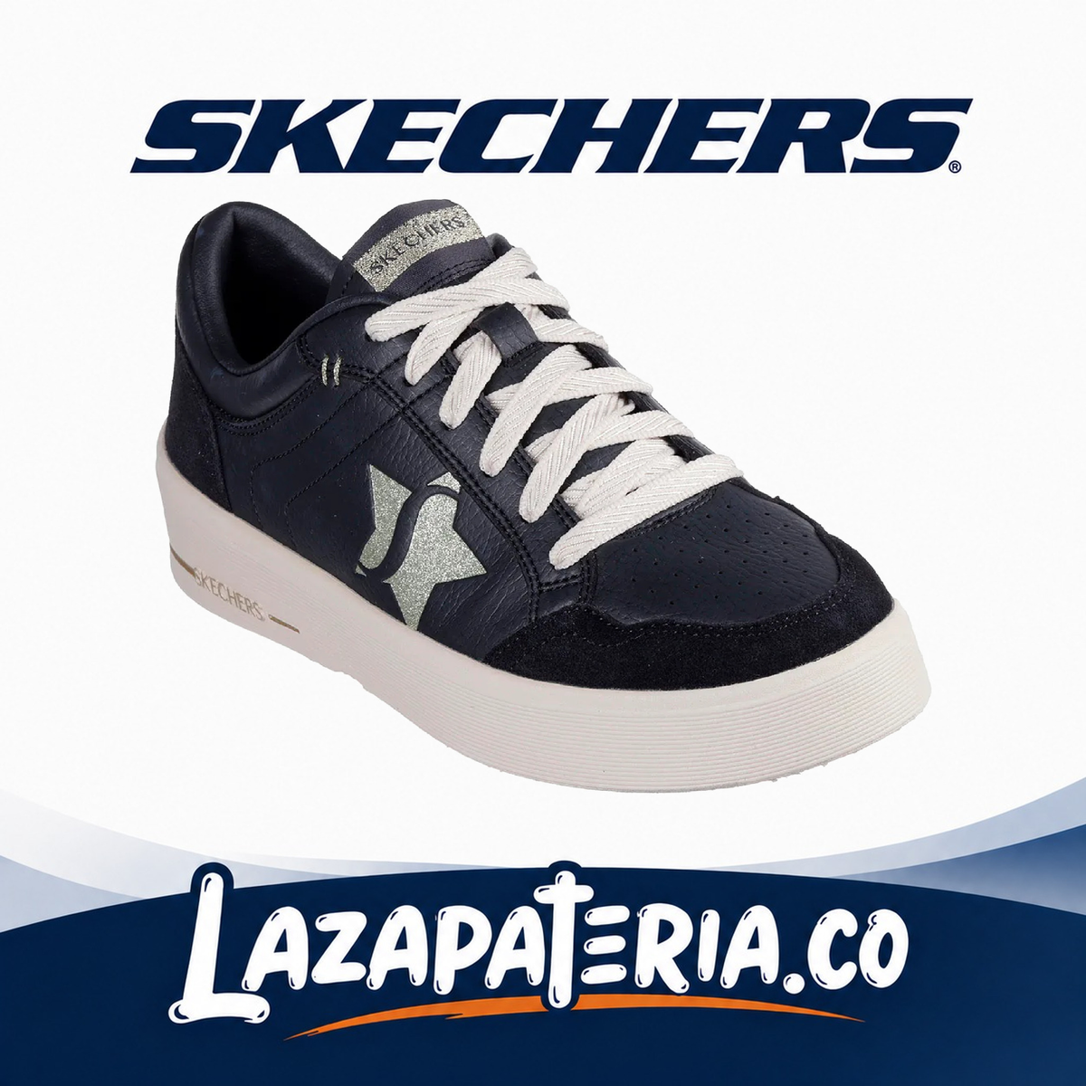 SKECHERS MUJER HILAND NEGRO C18P5176BLK