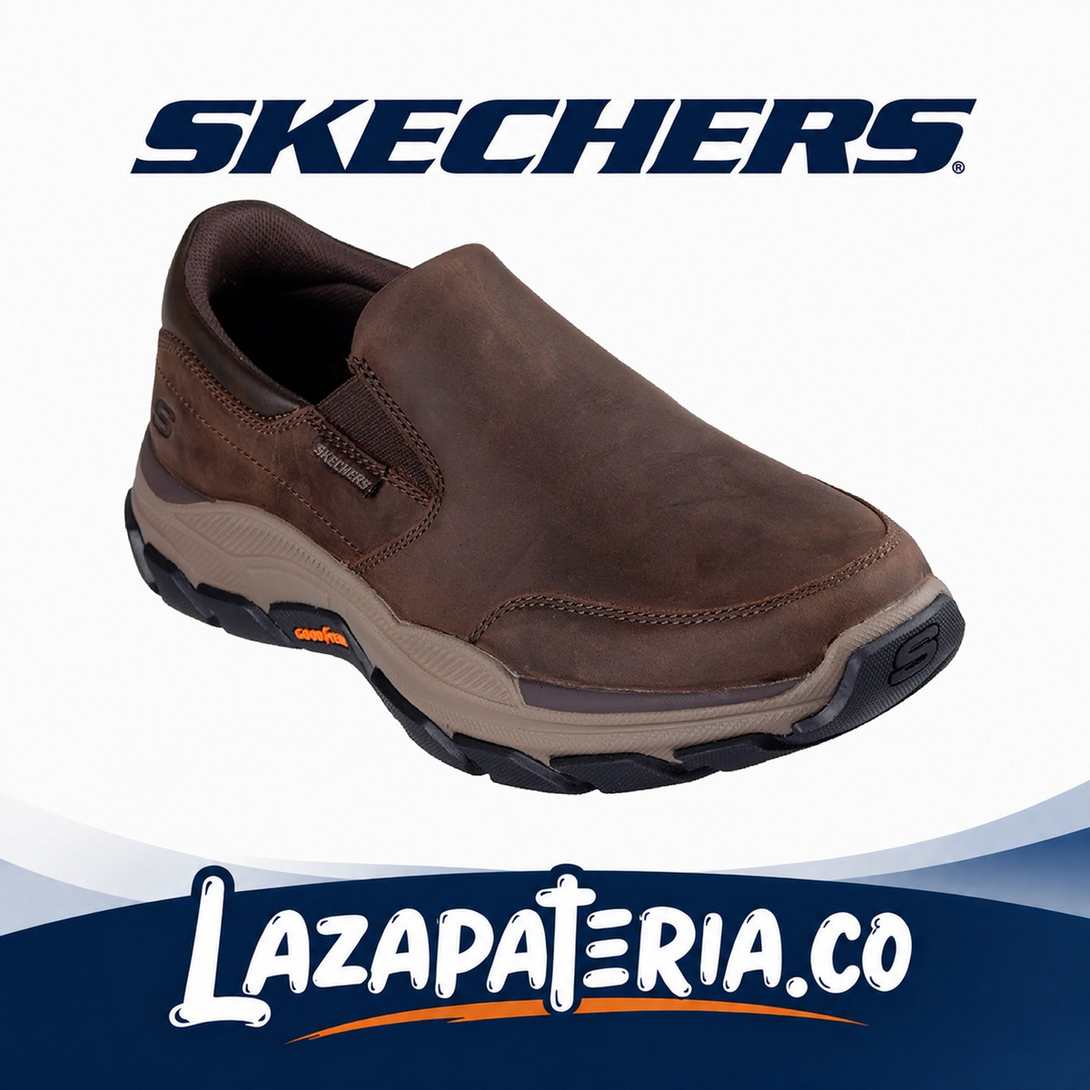 SKECHERS HOMBRE RELAXED FIT CAFÉ C20P4480COC