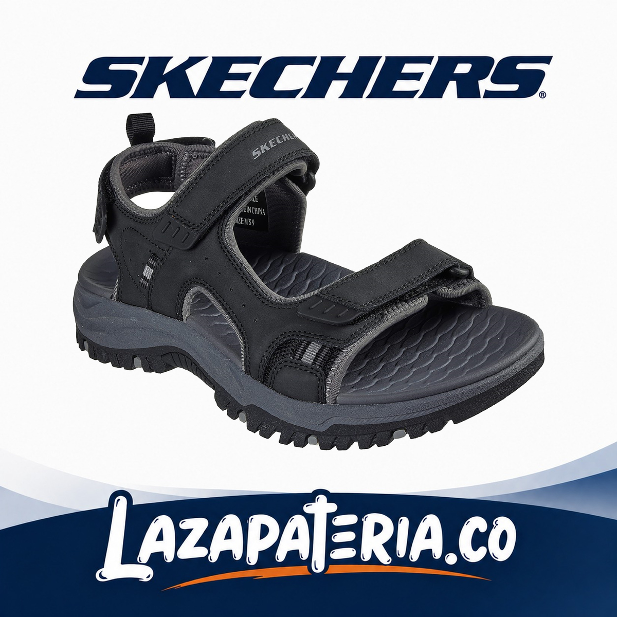 SKECHERS HOMBRE RELAXED FIT NEGRO C20P5139BLK