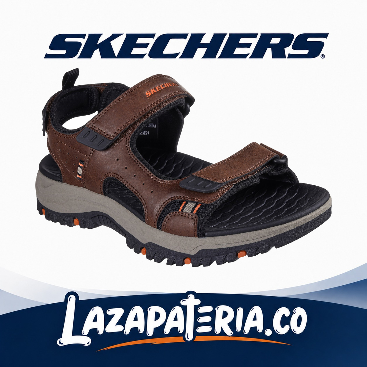 SKECHERS HOMBRE RELAXED FIT CAFÉ C20P5139BRBK