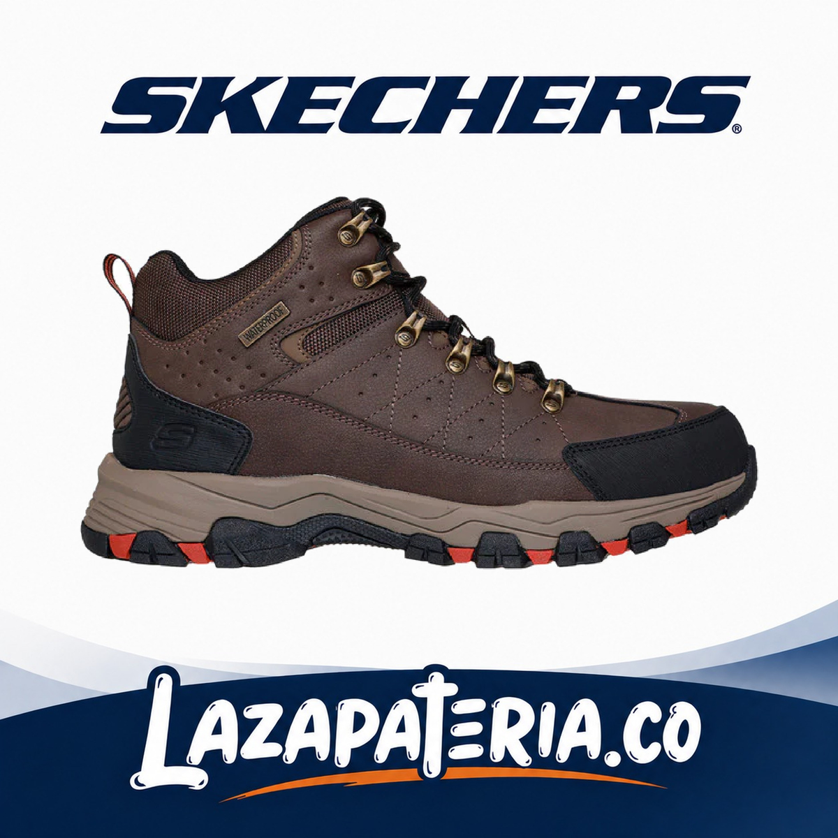 SKECHERS HOMBRE SELMEN CAFÉ C20P5241CHOC