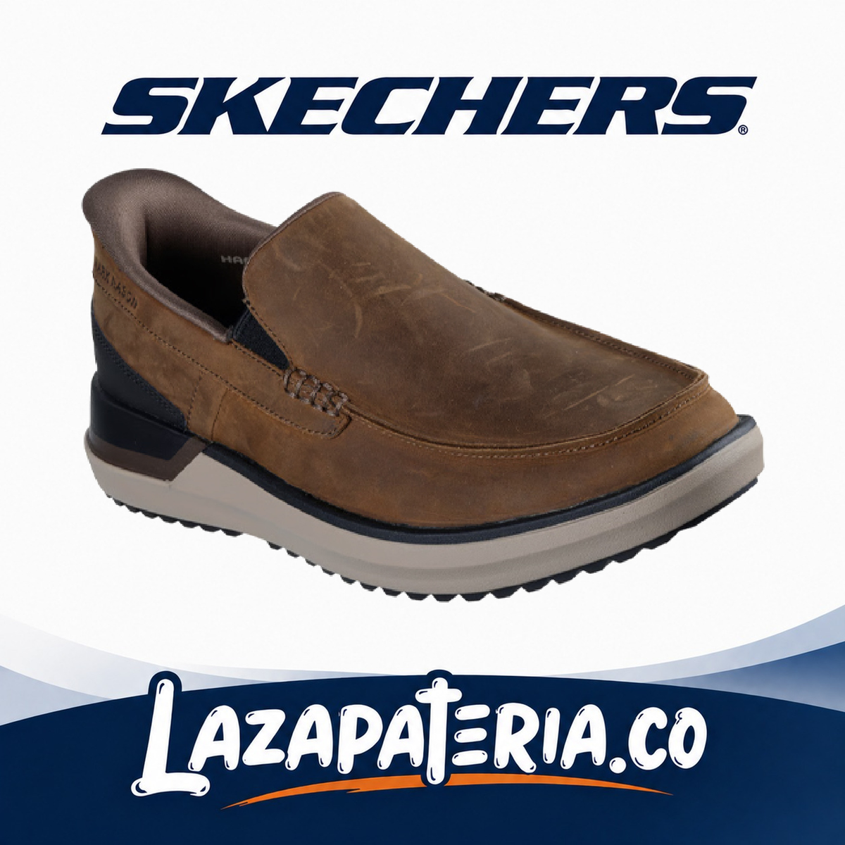 SKECHERS HOMBRE MAKO BEIGE C20P5326DSRT