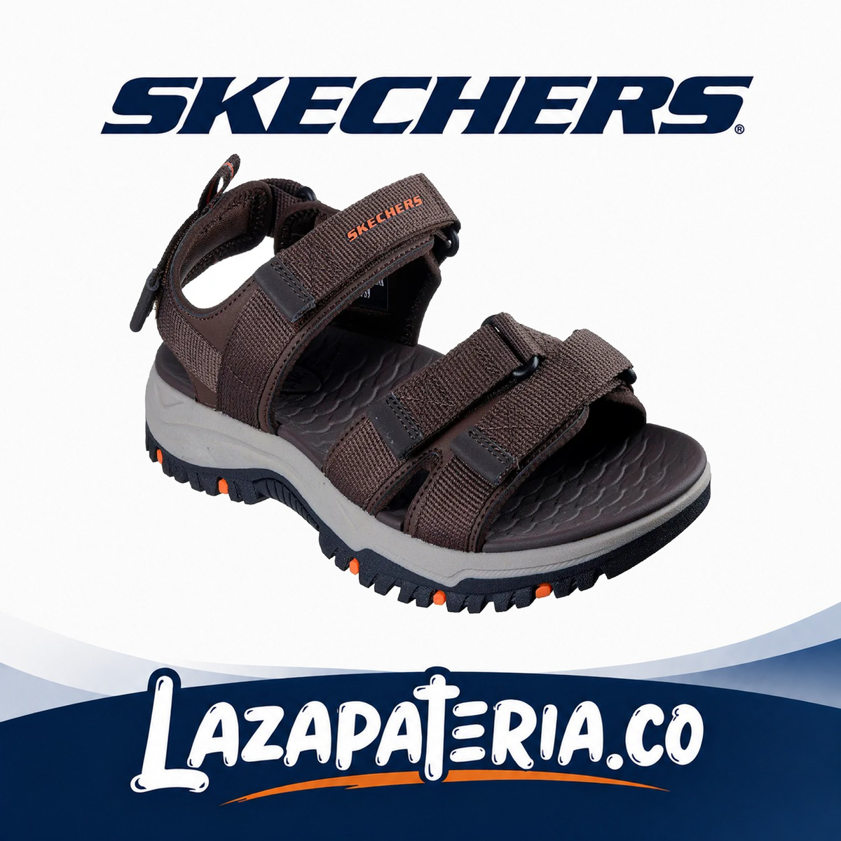 SKECHERS HOMBRE RELAXED FIT CAFÉ C20P5478CHOC