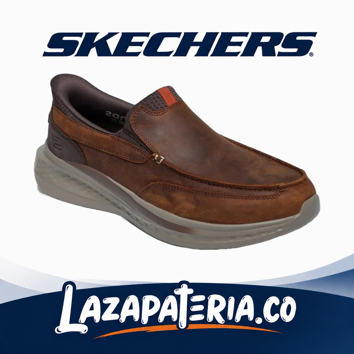 SKECHERS HOMBRE SLADE CAFÉ C20P5582CDB