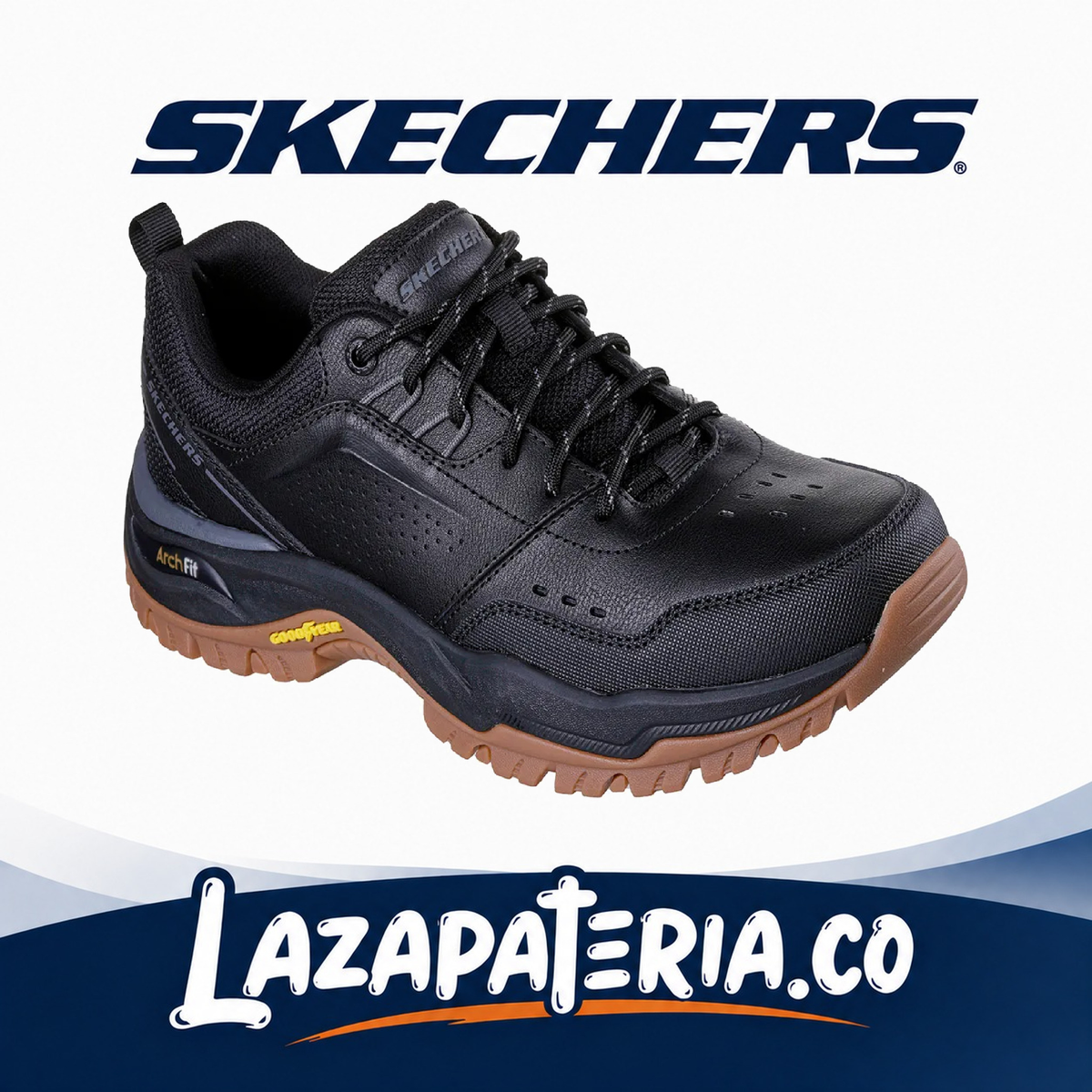 SKECHERS HOMBRE ARCH FIT NEGRO C20P5634BLK