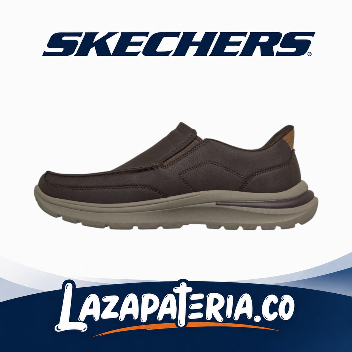 Zapatos Skechers Slip-ins Arch Fit Superior Hombre Café Chocolate Mantis C20P5917CHOC