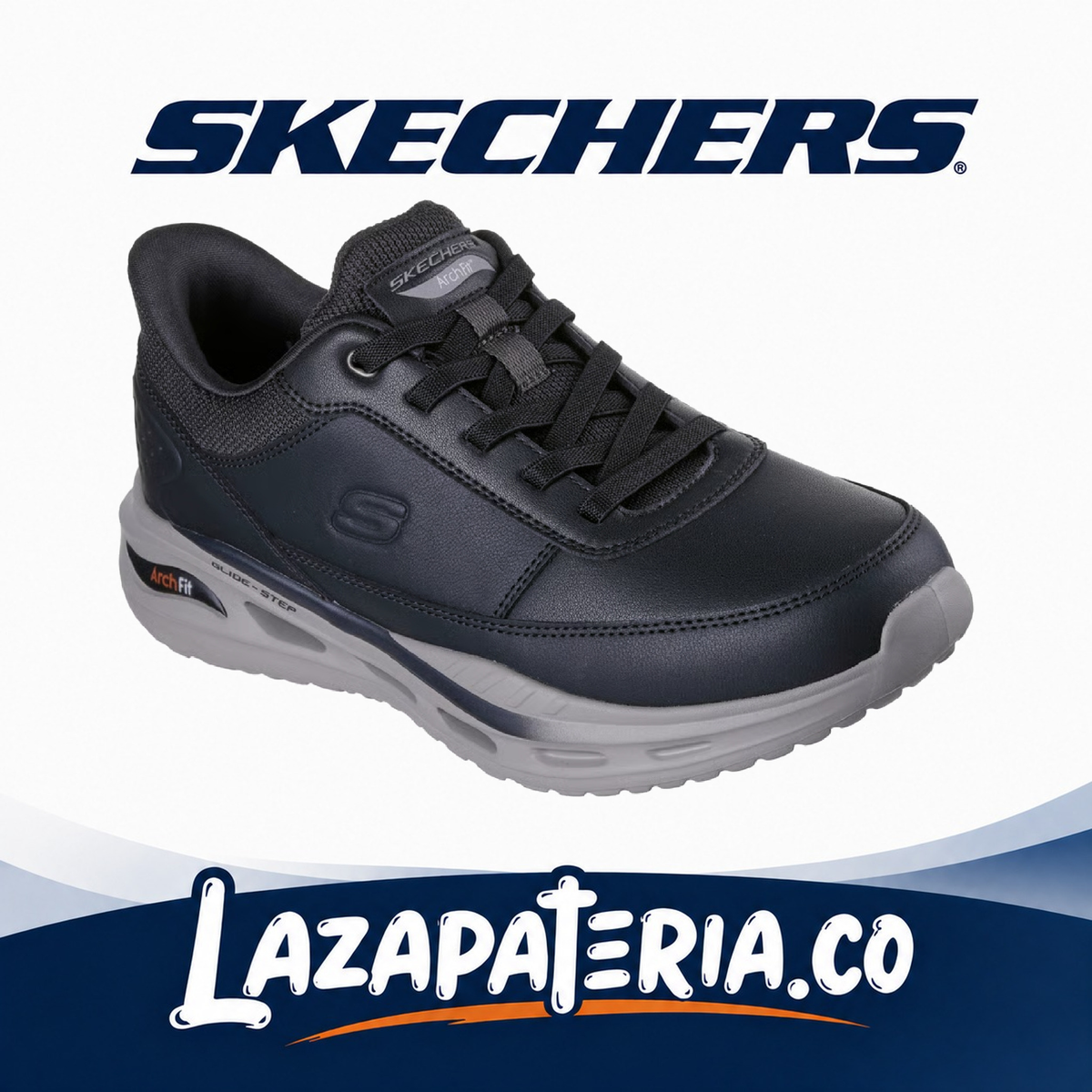 SKECHERS HOMBRE SLIP-INS NEGRO C21P0981BLK
