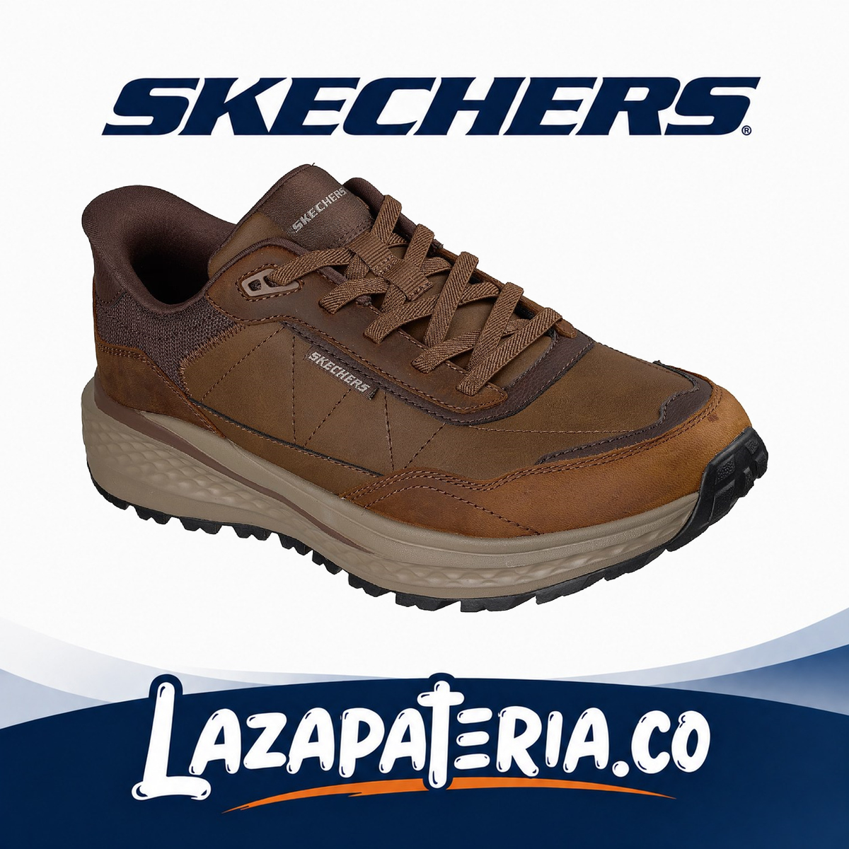 SKECHERS HOMBRE SLADE CAFÉ C21P1350CDB
