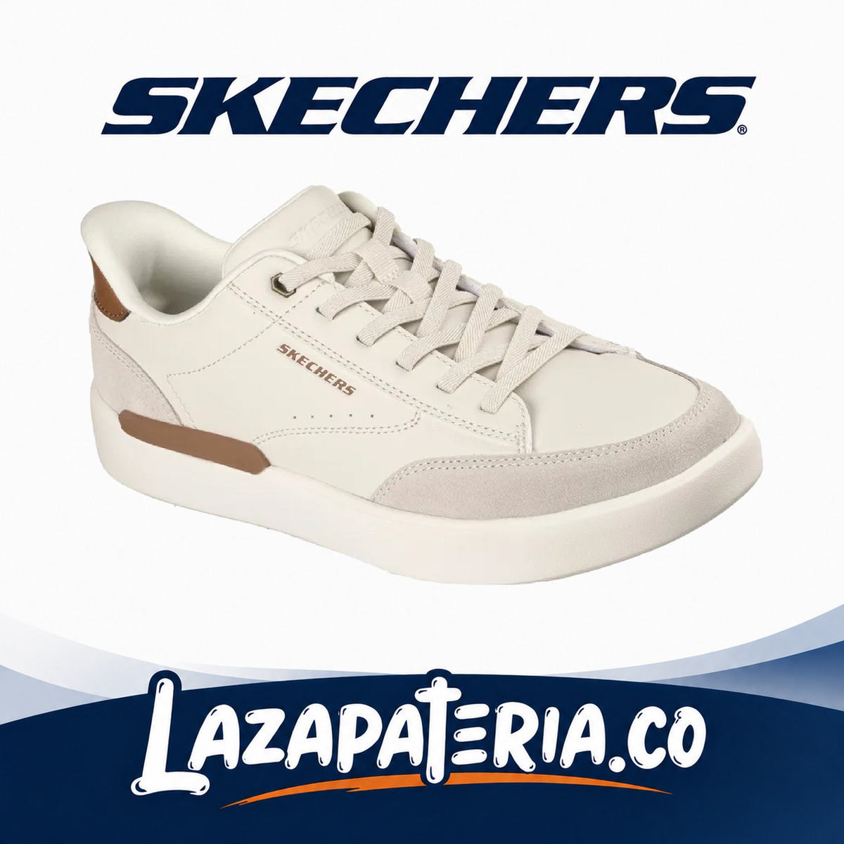 SKECHERS HOMBRE SLIP-INS BLANCO C21P1370OFWT