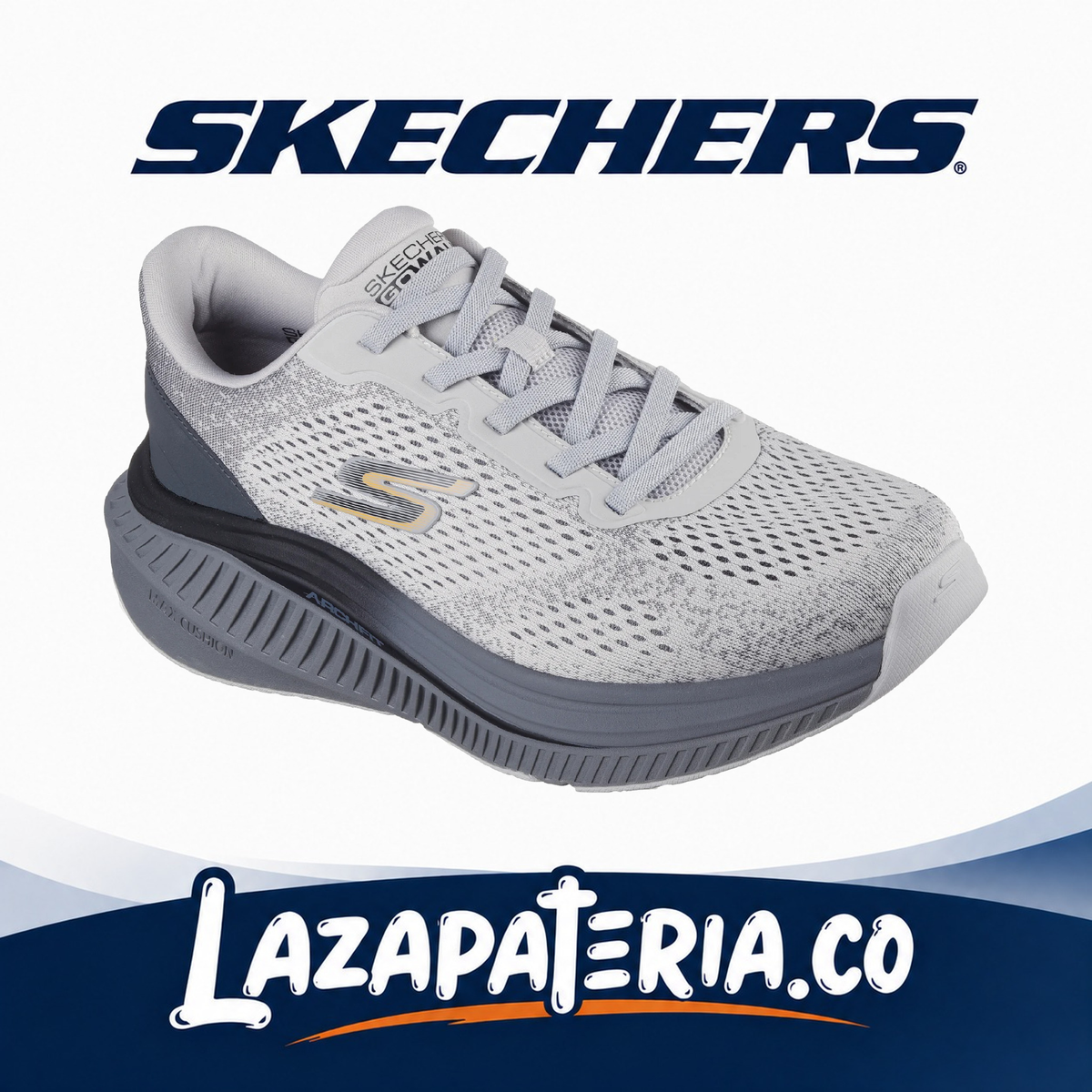 SKECHERS HOMBRE GO WALK GRIS C21P6354GYCC