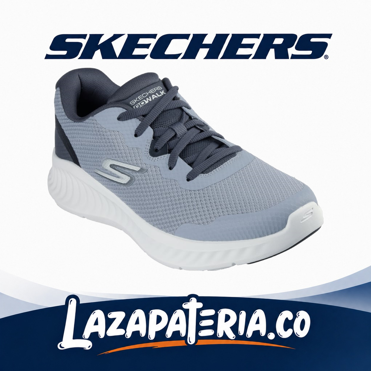 SKECHERS HOMBRE GO WALK NOW GRIS C21P6373GRY