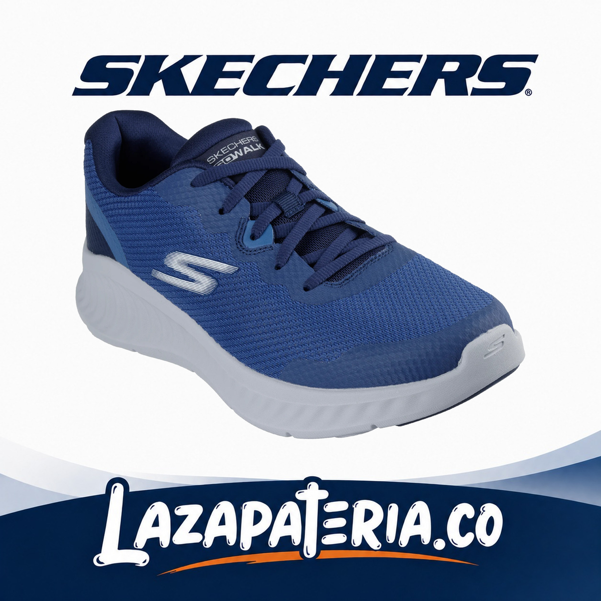 SKECHERS HOMBRE GO WALK AZUL NAVY C21P6373NVY