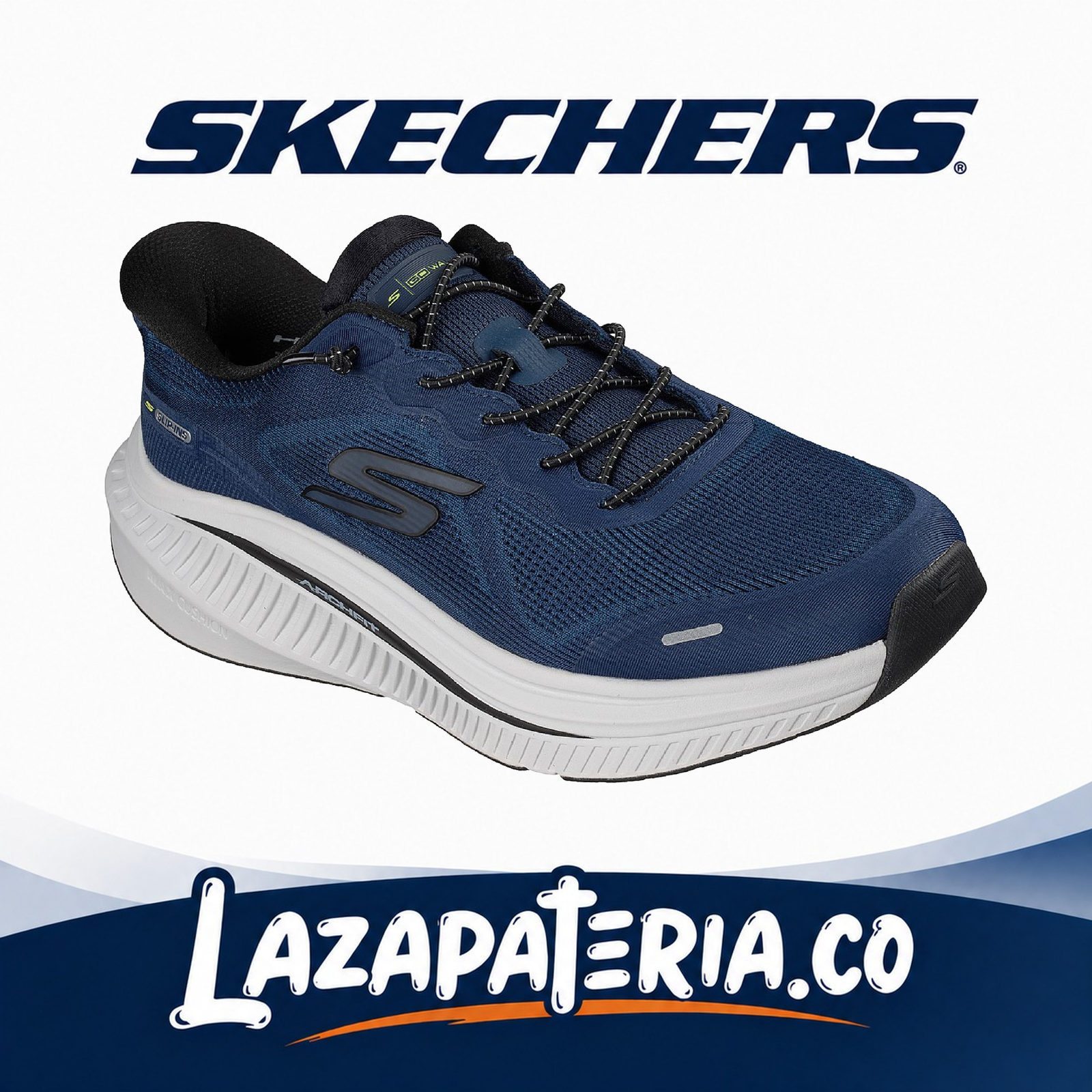 SKECHERS HOMBRE SLIP-INS AZUL NAVY C21P6741NVY