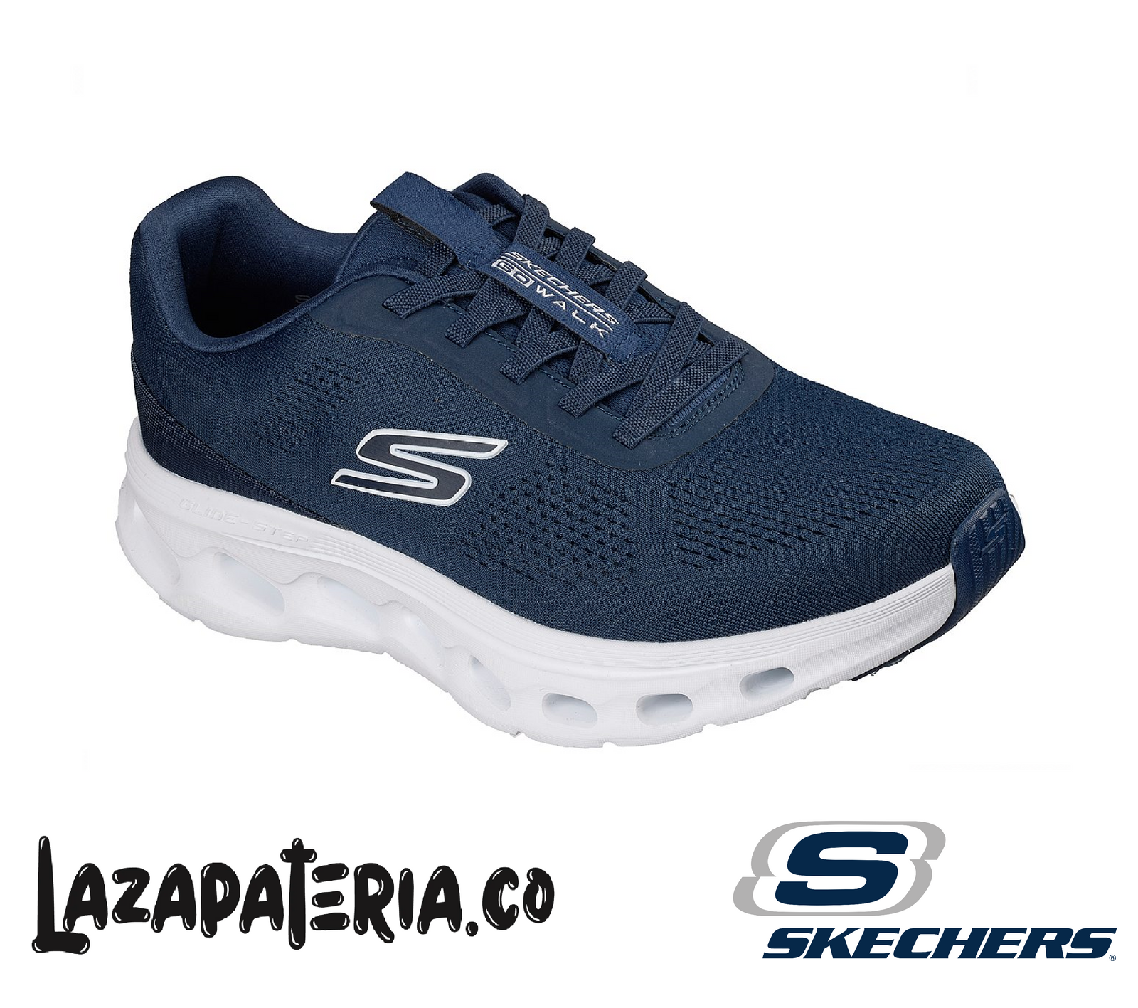 SKECHERS HOMBRE GO WALK GLIDE-STEP AZUL NAVY C21P7020NVW