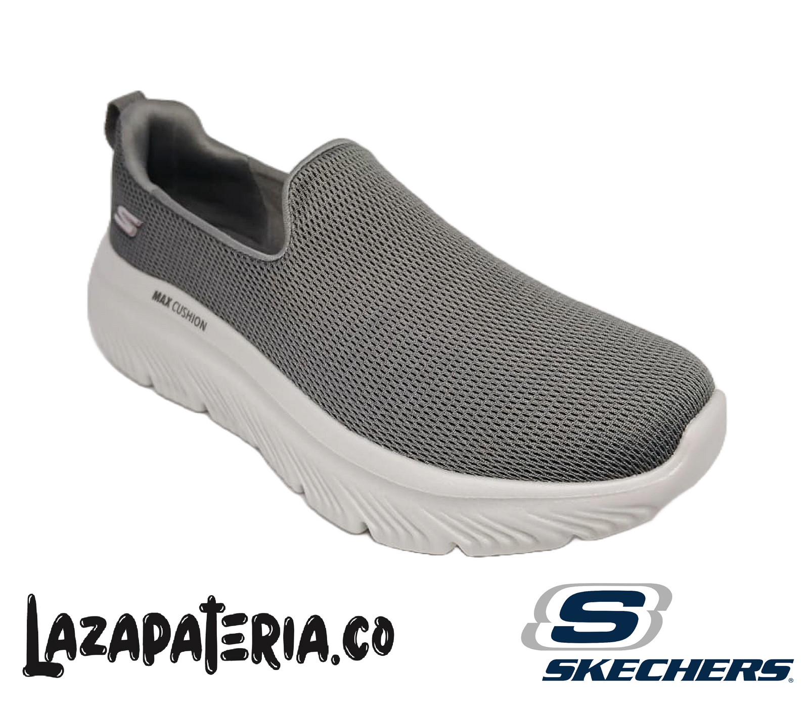 SKECHERS HOMBRE GO WALK MAX CUSHIONING GRIS CARBÓN C21P7132CCRD
