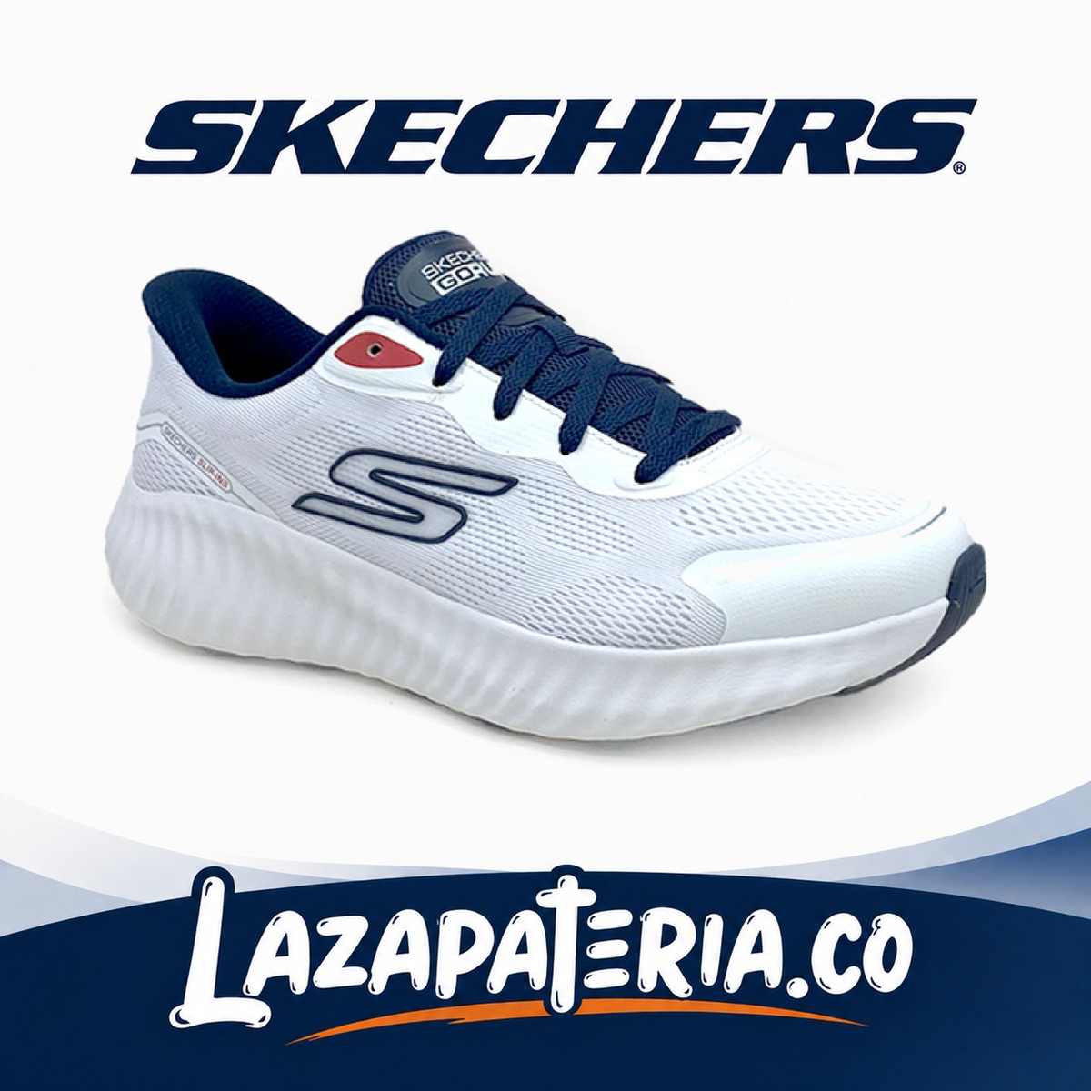 SKECHERS HOMBRE GORUN BLANCO C22P0392WNV