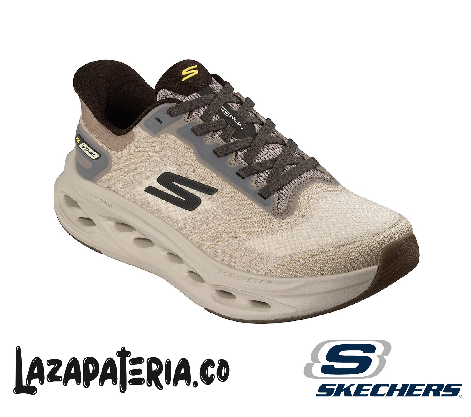 SKECHERS HOMBRE SLIP-INS BEIGE C22P0415TPE