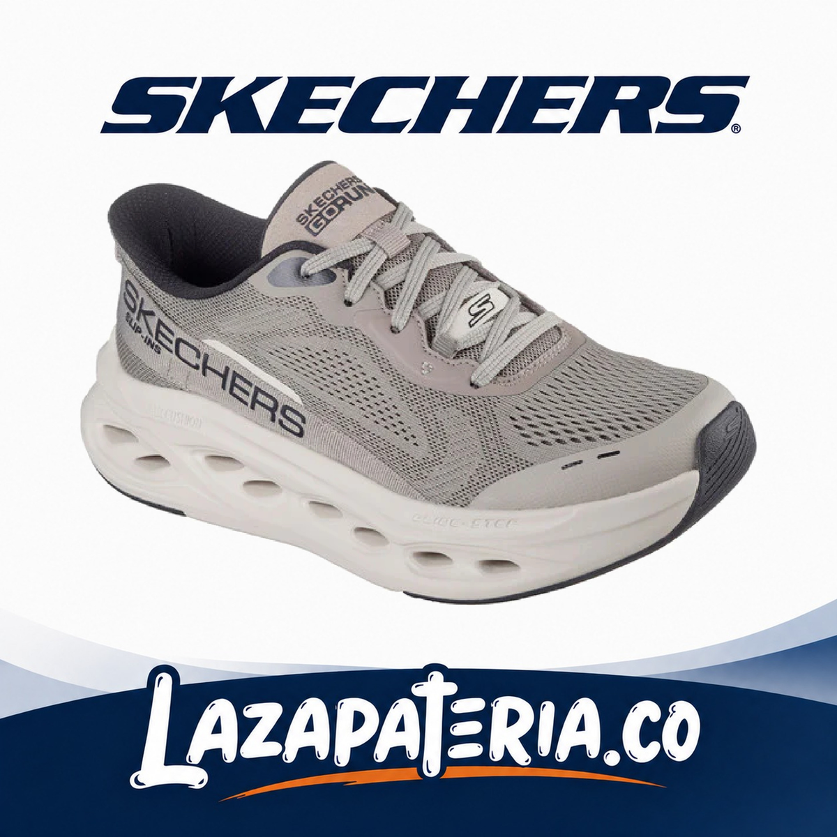 SKECHERS HOMBRE SLIP-INS BEIGE C22P0421TPBK