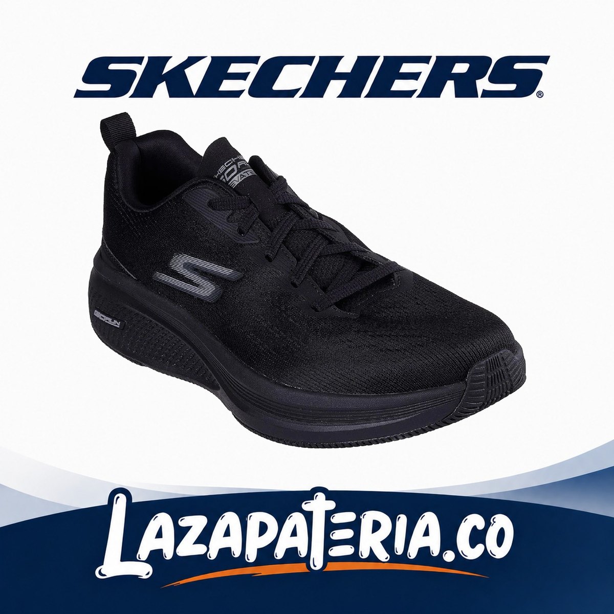 SKECHERS HOMBRE GORUN ELEVATE NEGRO C22P0847BBK