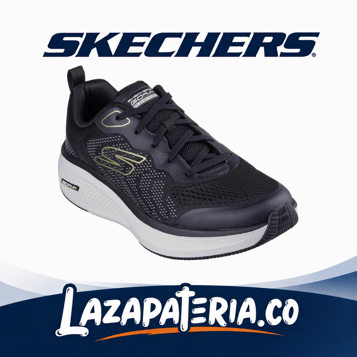 SKECHERS HOMBRE GORUN NEGRO C22P0848BLK
