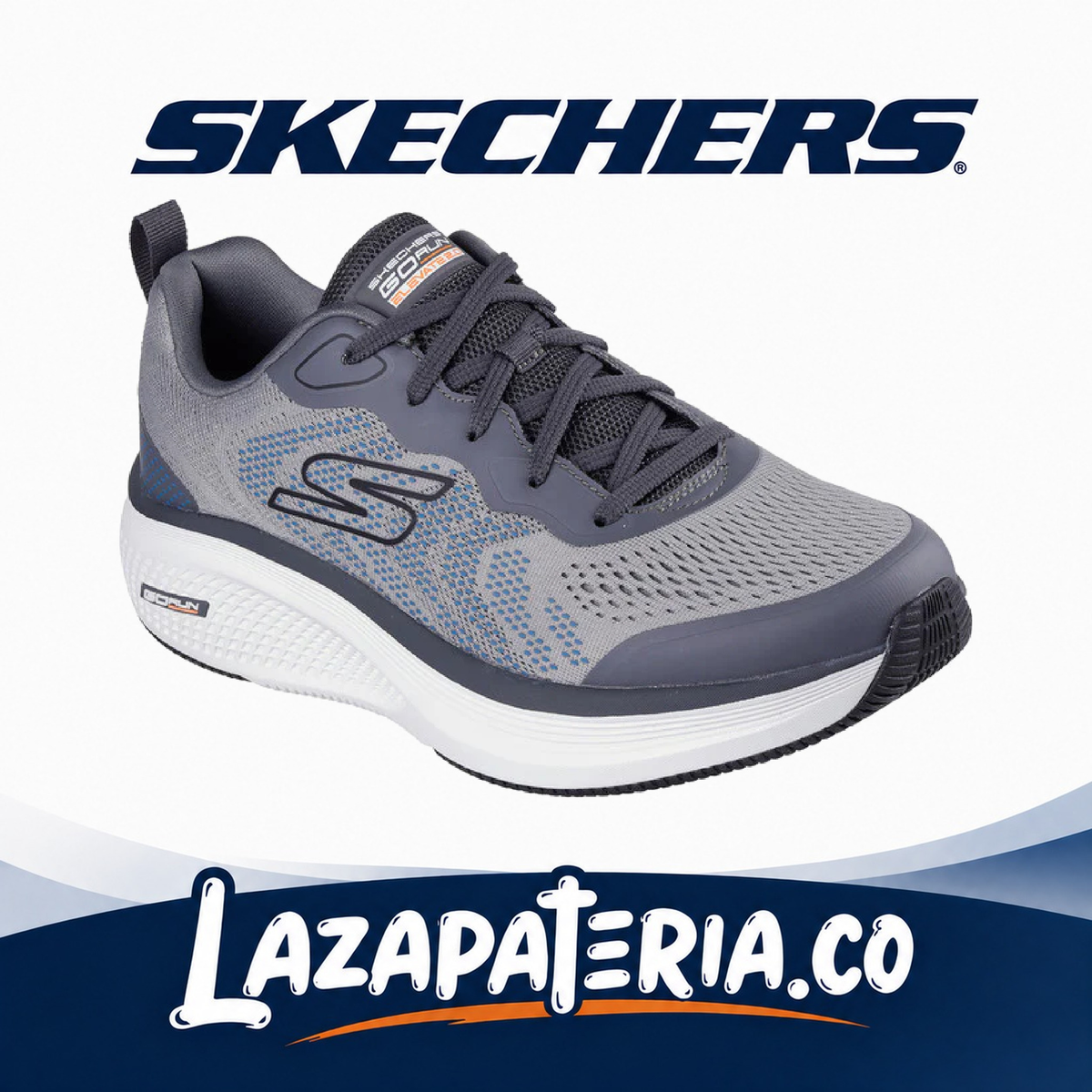 SKECHERS HOMBRE GORUN ELEVATE GRIS C22P0848GYCC
