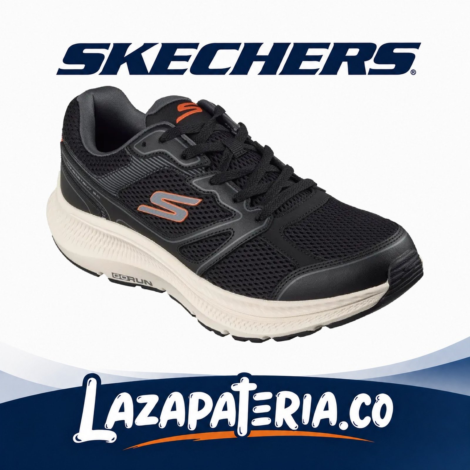 SKECHERS HOMBRE GORUN NEGRO C22P0861BLK