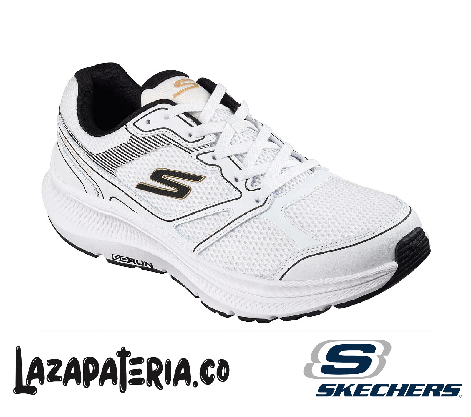 SKECHERS HOMBRE GORUN BLANCO C22P0861WBK
