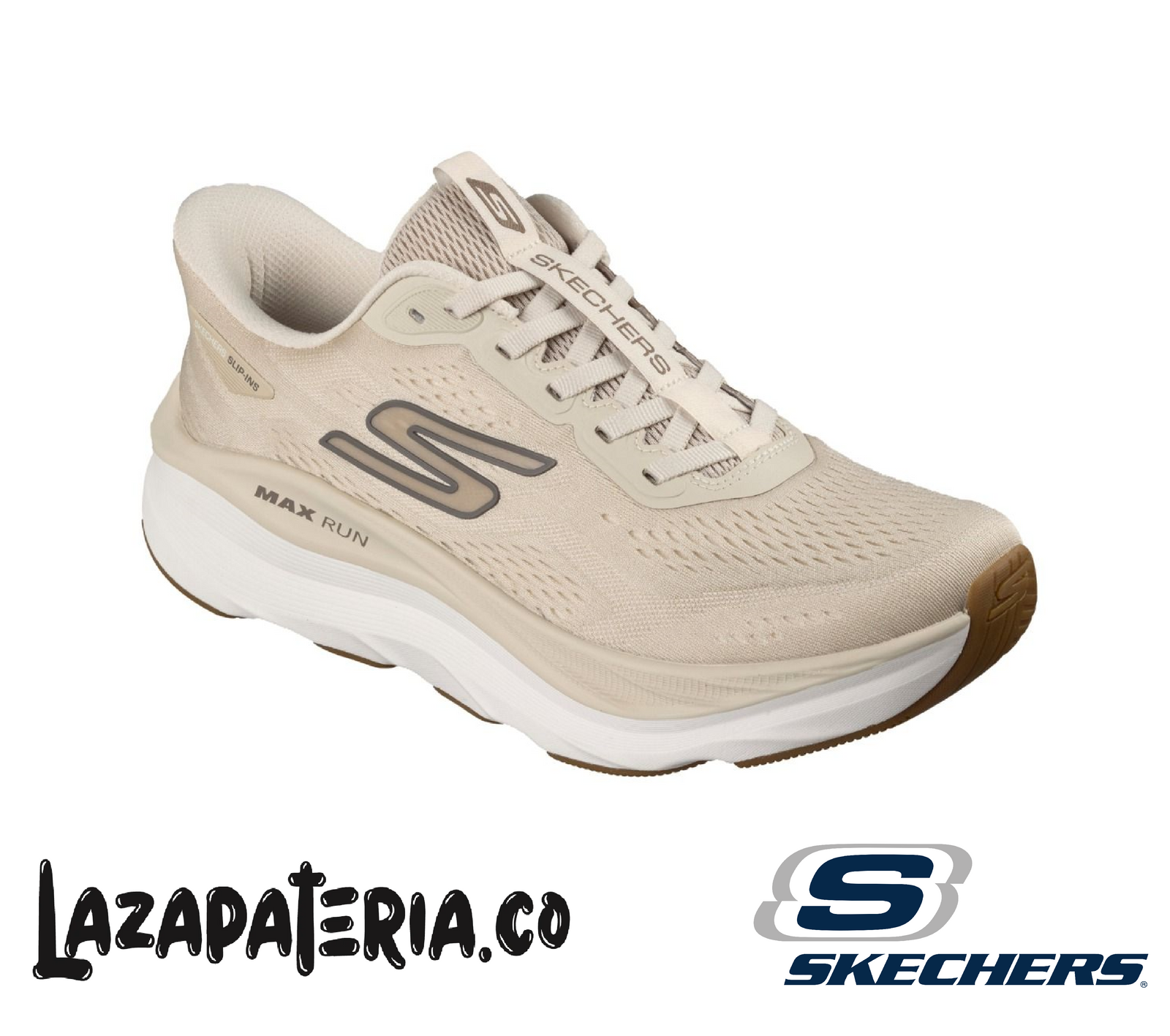 SKECHERS HOMBRE SLIP-INS BEIGE C22P1000NAT